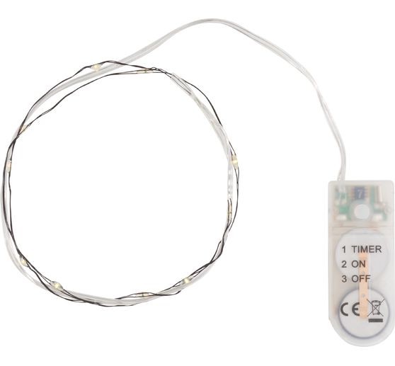 Stringa di luci a LED con timer 6/18h, 10 LED