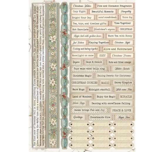 Libro giornale spazzatura "Alice nel Natale