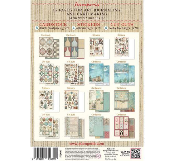 Libro giornale spazzatura "Alice nel Natale