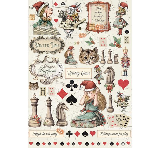 Libro giornale spazzatura "Alice nel Natale