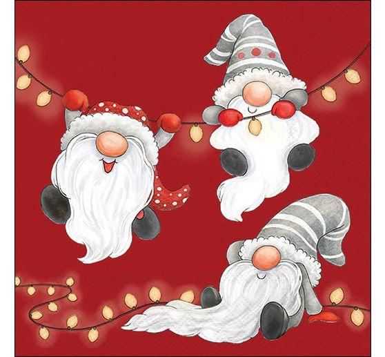 Tovagliolo "Gnomi sulla catena della luce