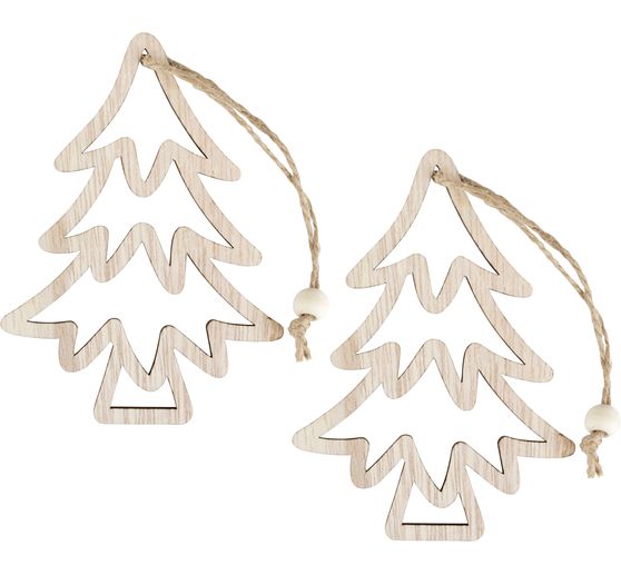 Pendente decorativo in legno "Hollow" per l'albero di Natale