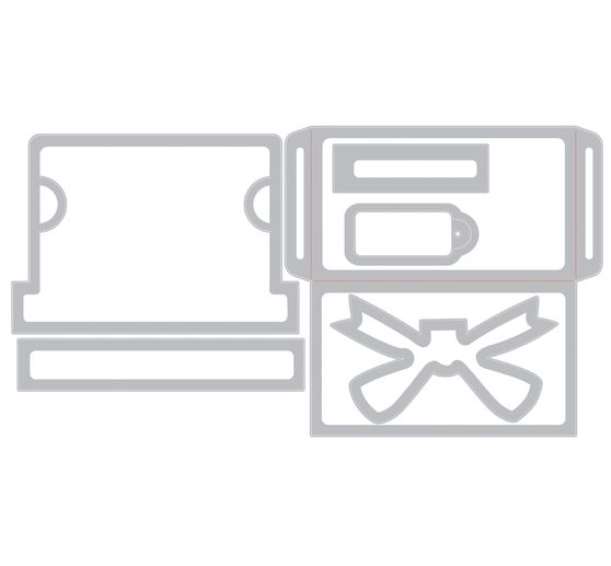 Sizzix Thinlits Punching template "Gift Card Package by Tim Holtz"