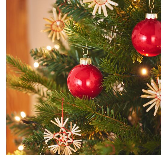 Christmas balls made of glass, Ø 6cm