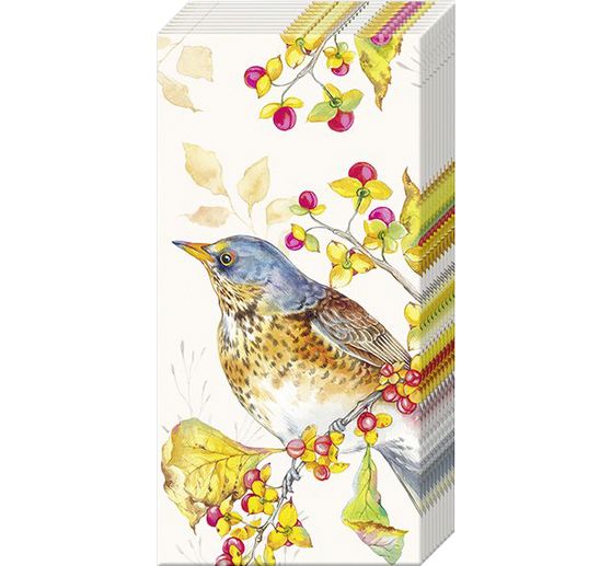 Paper handkerchiefs "Autumn Birds"