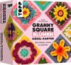 Biglietti all'uncinetto Granny Square "Fiori