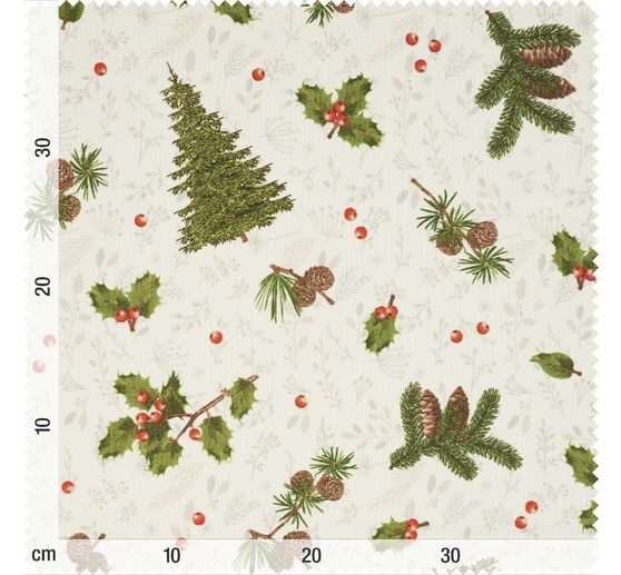 Motif fabric linen optics "Woodland"