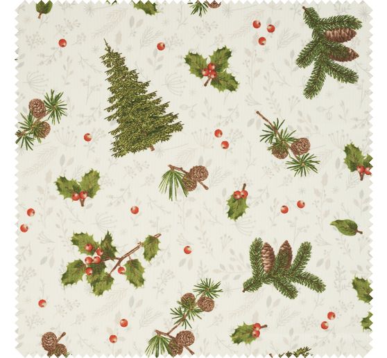 Motif fabric linen optics "Woodland"