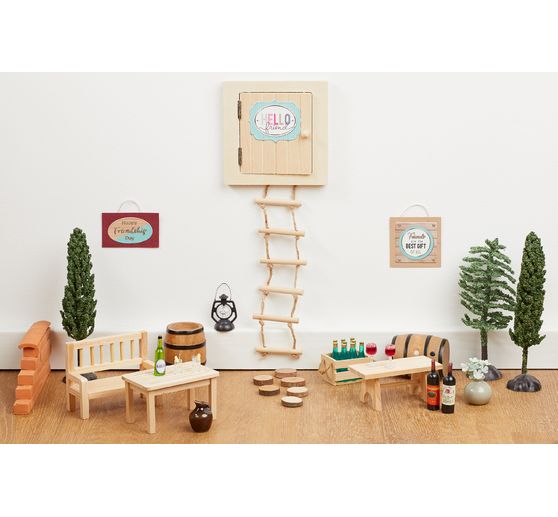 Secret Santa set "Table, bench & chair"