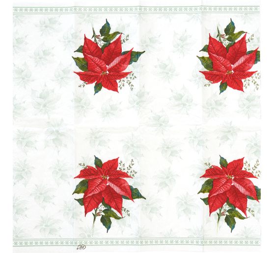 Paper handkerchiefs "Classic Poinsettia"