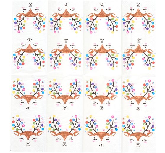 Paper handkerchiefs "Colourful Deer"
