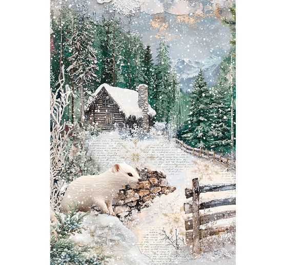 Motif straw silk assortment "Forest Tales", set of 4