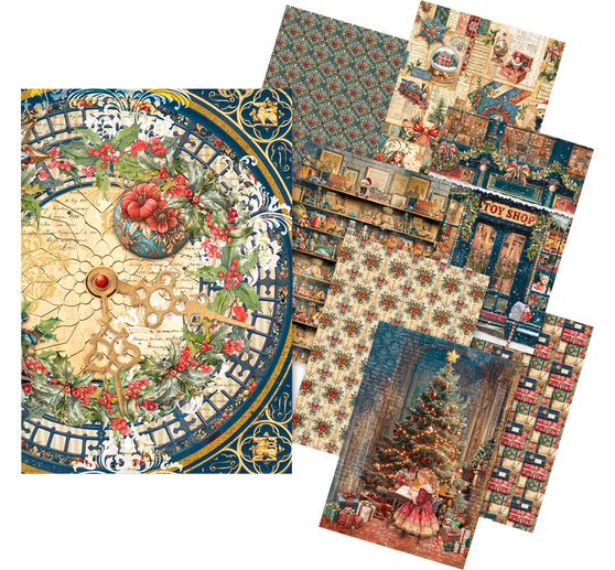 Motif straw silk assortment "Toy Shop", set of 8