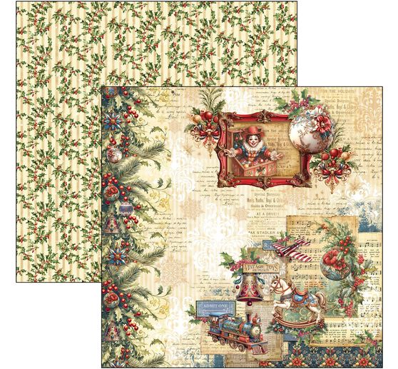 Scrapbook paper "Toy Shop"