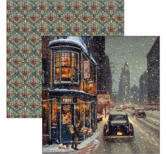 Scrapbook paper "Toy Shop"