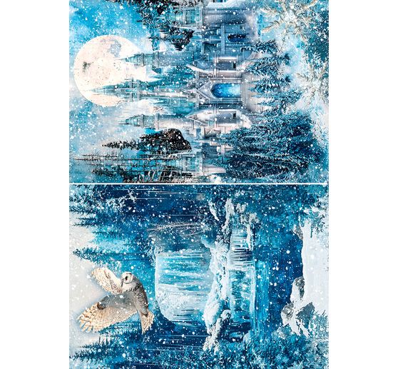 Motif straw silk assortment "Frozen Land", set of 8