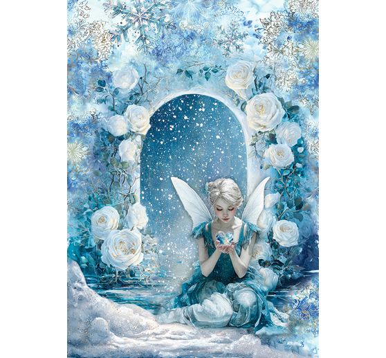 Motif straw silk assortment "Frozen Land", set of 8