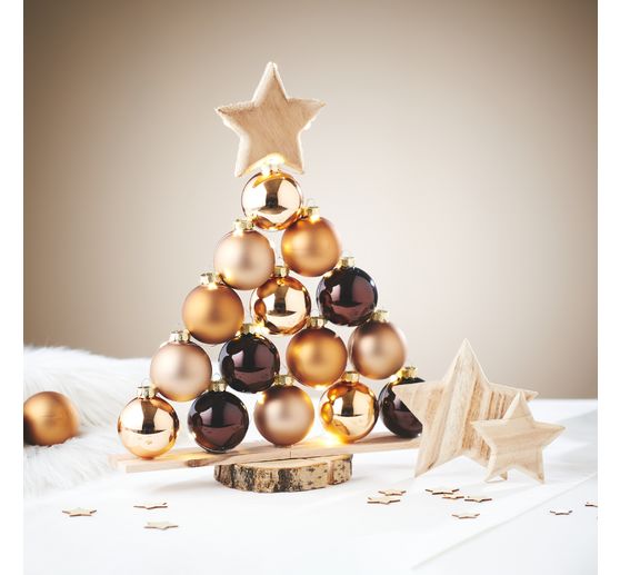 Christmas balls made of glass, Ø 6cm