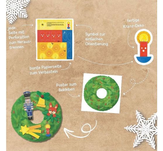 Book "Das Adventskalender-Verbastelbuch für die Allerkleinsten. Türkranz"