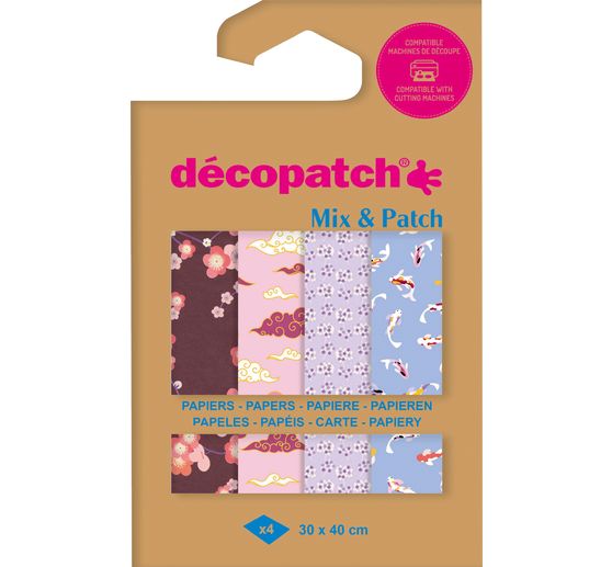Décopatch Pocket Hot-Foil Collection Mix and Patch "Journey to Japan" (Viaggio in Giappone)