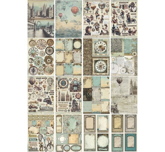 Junk Journal Book "Voyages Fantastiques"