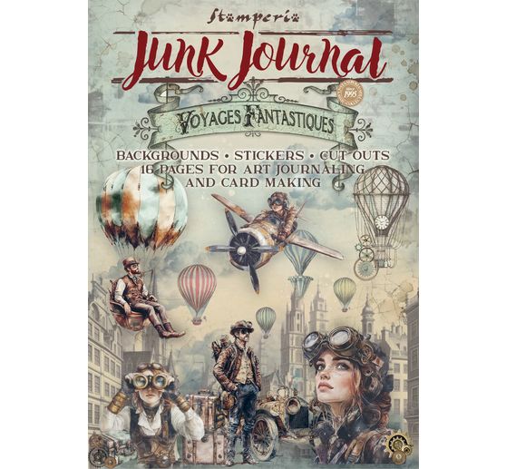Junk Journal Book "Voyages Fantastiques"