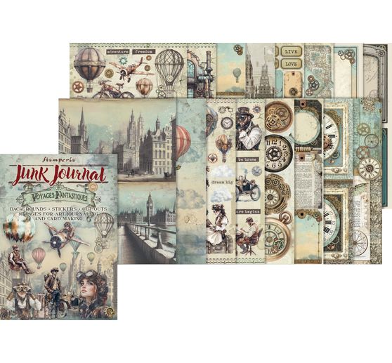 Junk Journal Book "Voyages Fantastiques"