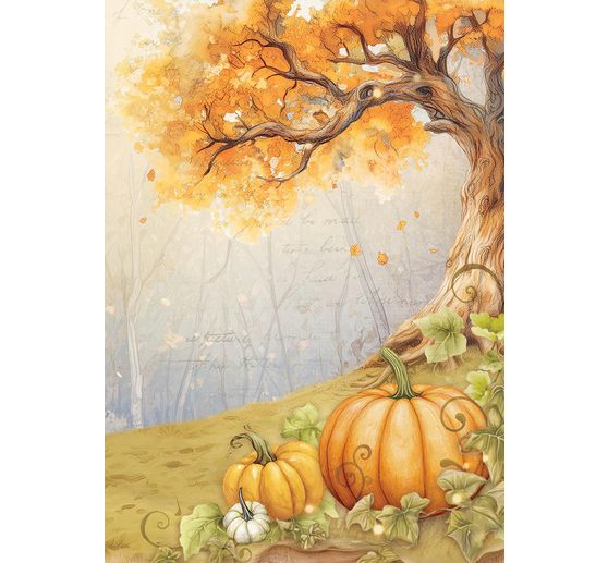 Motif straw silk backgrounds "Whispering Woods"