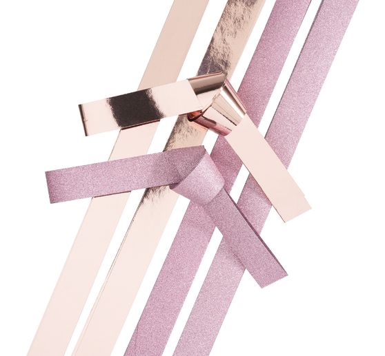 Paper strips "Pink glitter"