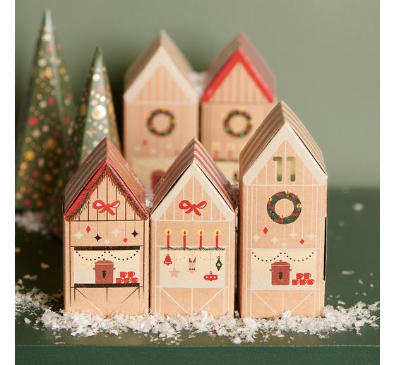 Advent calendar craft kit "Christmas market"