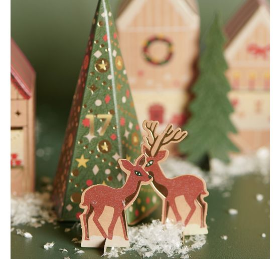 Advent calendar craft kit "Christmas market"