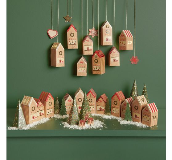 Advent calendar craft kit "Christmas market"