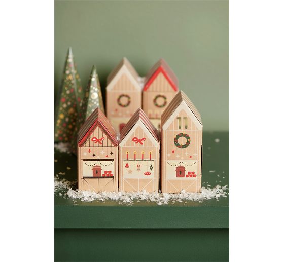 Advent calendar craft kit "Christmas market"