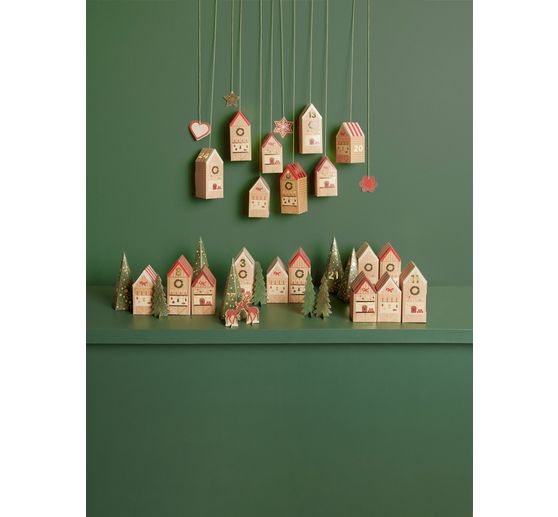 Advent calendar craft kit "Christmas market"