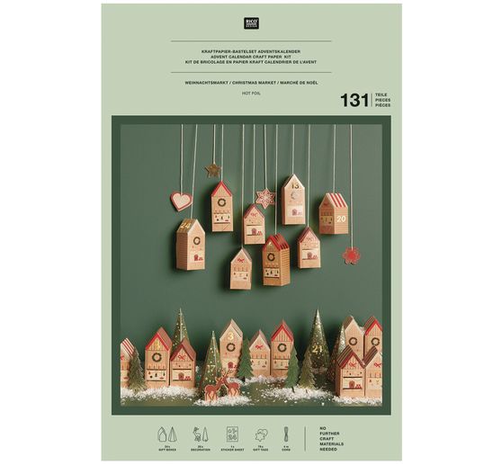 Advent calendar craft kit "Christmas market"