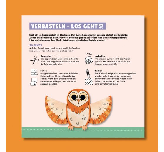 Libro "Der Verbastelblock für kreative Kids. Kunterbunter Spaß"