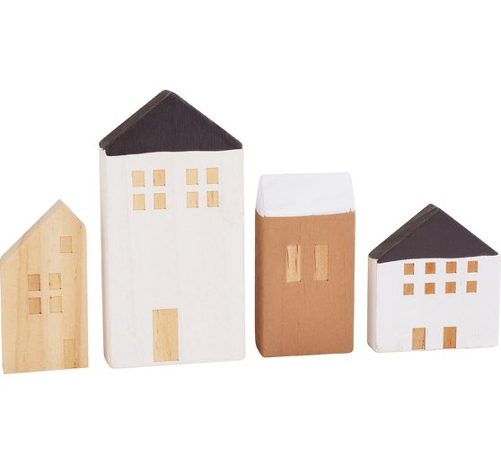 Row of wooden houses