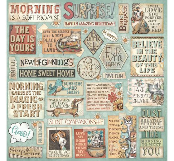 Blocco di scrapbook "Furry Friends"