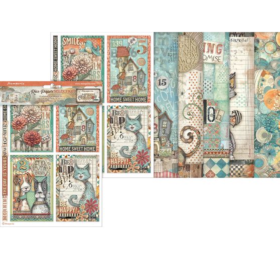 Motif straw silk assortment "Furry Friends"