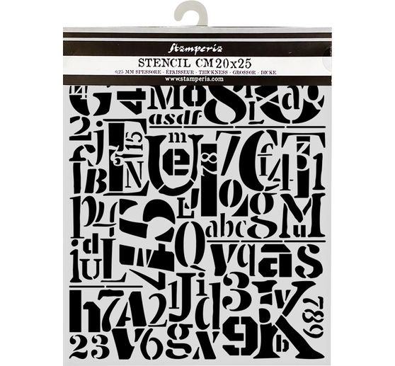 Stencil "Furry Friends - Numbers and Letters"