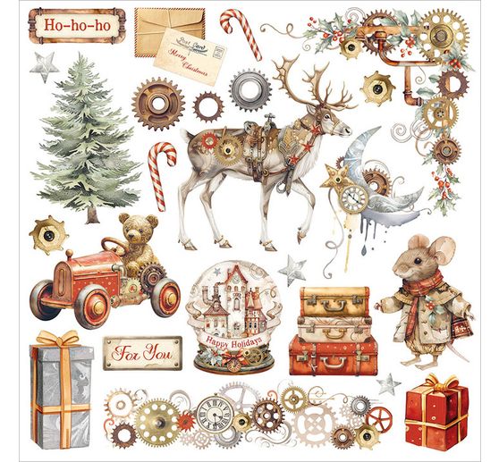 Assortimento di Rub On "Gear up for Christmas"