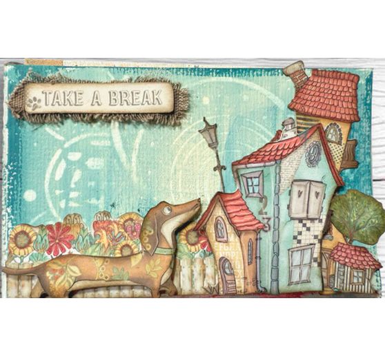 Pellicola di trasferimento Rub On "Furry Friends"