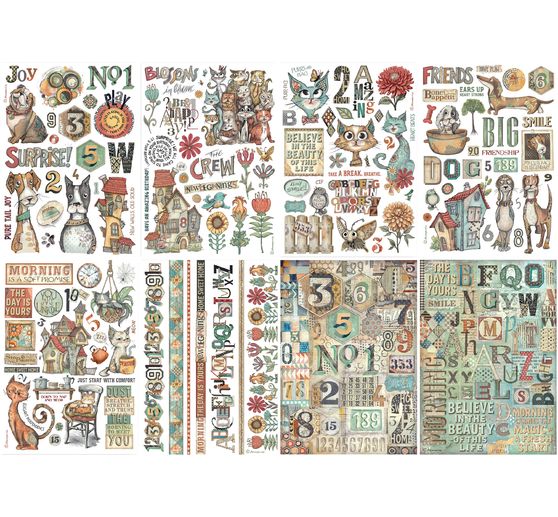 Washi Pad "Furry Friends"