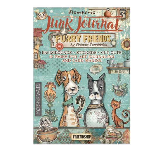 Junk Journal Book "Furry Friends"