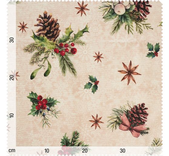 Cotton fabric "Xmas", acrylic coated
