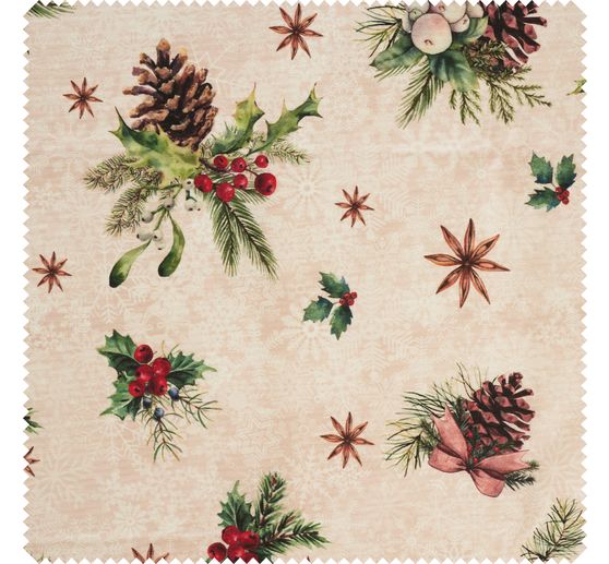 Cotton fabric "Xmas", acrylic coated