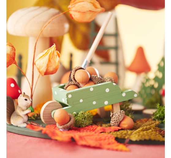 VBS Miniature wooden wheelbarrow