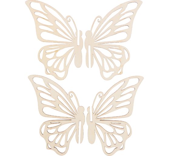 VBS Wooden building kit "Flying butterflies", 2 pieces