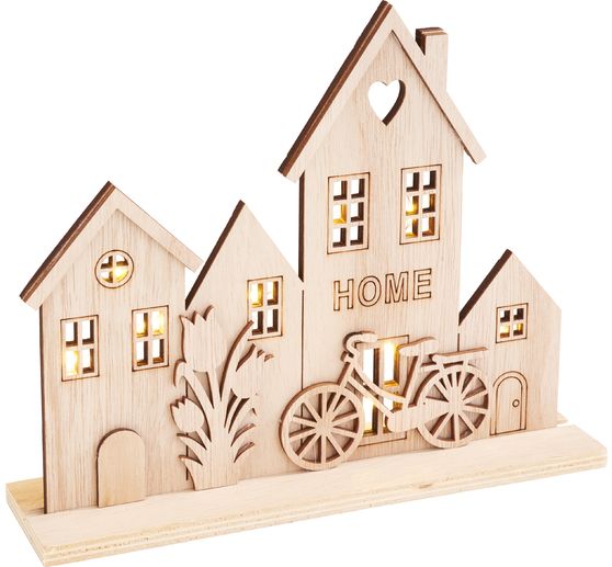 VBS Wooden building kit "Coming Home", incl. Micro-LED