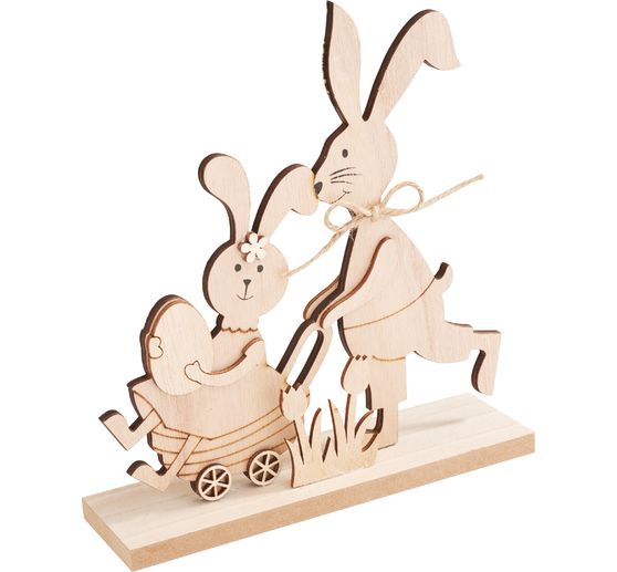 VBS Wooden building kit "Rabbit with wheelbarrow"